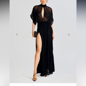 Retrofete chiffon silk dress